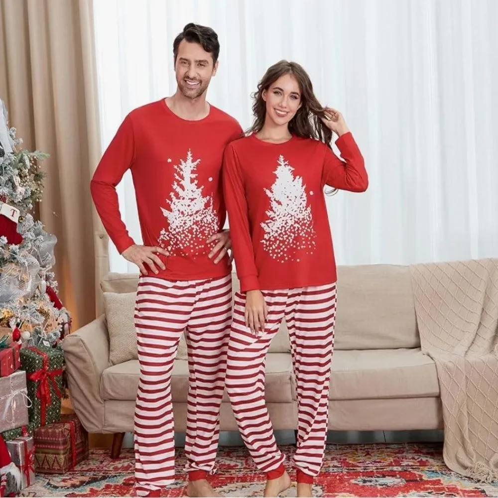 Family + Pet Matching Christmas Winter Pajamas PJs L XL Small Dog